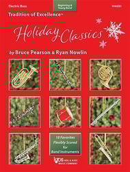 cover Tradition of Excellence Holiday Classics Electric Bass band method book cover